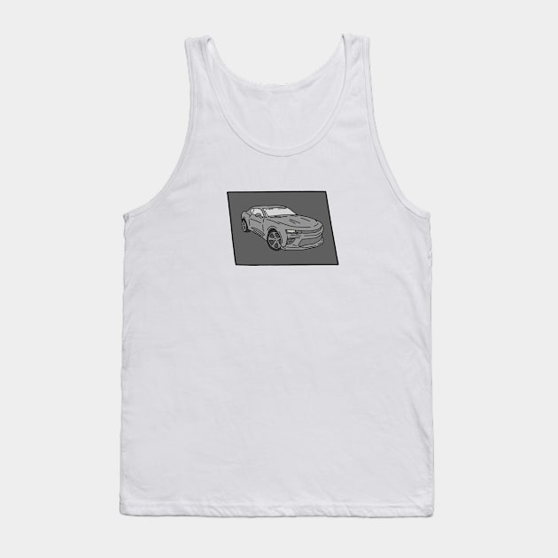 modern muscle car Tank Top by fokaction